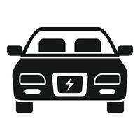 Modern hybrid car icon, simple style vector
