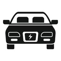 icono de coche híbrido moderno, estilo simple vector