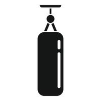 Punch bag icon, simple style vector