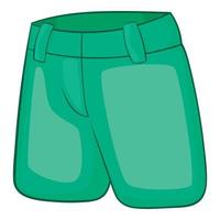 icono de pantalones cortos clásicos para hombre, estilo de dibujos animados vector