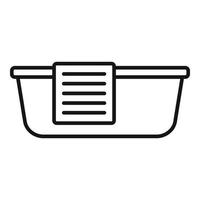 Washing basin icon, outline style vector