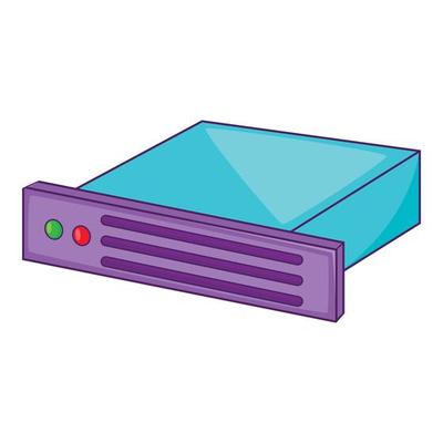 Data storage icon, cartoon style