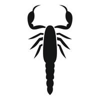 Scorpio desert icon, simple style vector