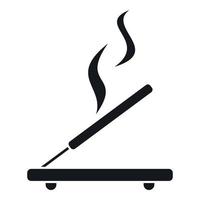 Incense sticks icon, simple style vector