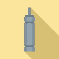 Tire fitting screwdriver icon, flat style vector