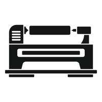 Control lathe icon, simple style vector