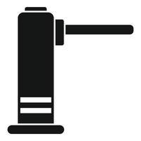 Train turnstile icon, simple style vector