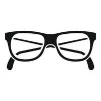 Granpa eyeglasses icon, simple style vector