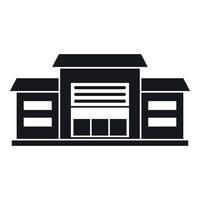 Warehouse icon, simple style vector