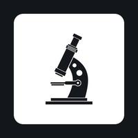 Microscope icon, simple style vector