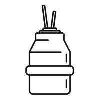 Room diffuser icon, outline style vector