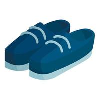 Boots icon, isometric style vector