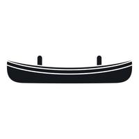 Small boat icon, simple style vector
