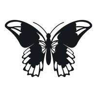 icono de mariposa almirante, estilo simple vector