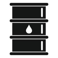 Trade oil barrel icon, simple style vector