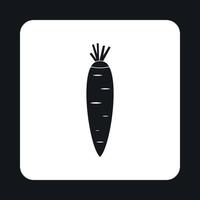 Carrots icon, simple style vector