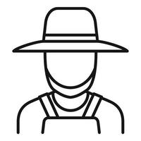 Agronomist icon, outline style vector