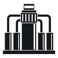 Oil refining icon, simple style vector