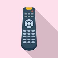 Communication remote control icon, flat style