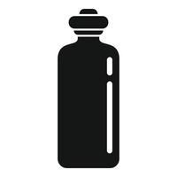 icono de botella de agua de fitness, estilo simple vector