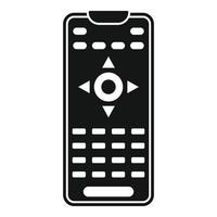 Remote control icon, simple style vector