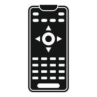 Remote control icon, simple style vector