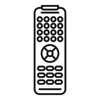 Channel remote control icon, outline style vector