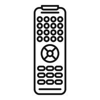 Channel remote control icon, outline style vector