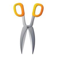 Garden scissors icon, cartoon style vector