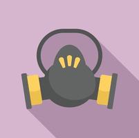 Disinfection mask icon, flat style vector