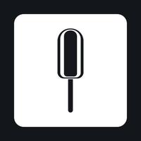 Eskimo ice cream icon, simple style vector