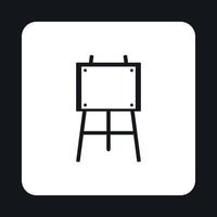 Easel icon in simple style vector