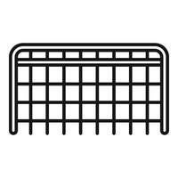Hurling gate icon, outline style vector