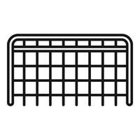 Hurling gate icon, outline style vector