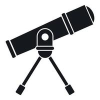 Space telescope icon, simple style vector