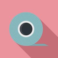 Sticky tape icon, flat style vector