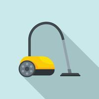 Home vacuum cleaner icon, flat style vector