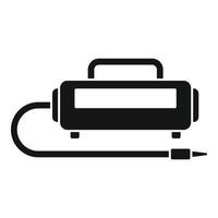 Stapler air compressor icon, simple style vector