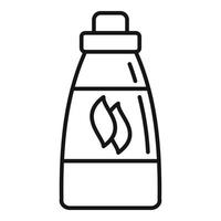 Softener laundry icon, outline style vector