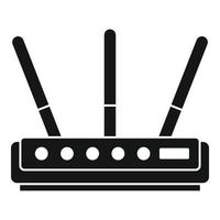 Internet router icon, simple style vector