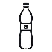 Bottle of water icon, simple style vector