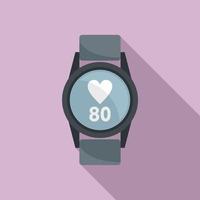 Sport smartwatch icon, flat style vector