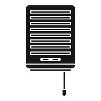 Wall ventilation icon, simple style vector