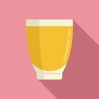 Bio fresh juice icon, flat style vector