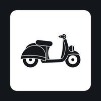 icono de scooter, estilo simple vector