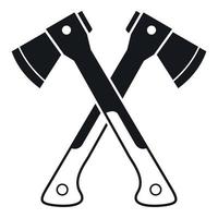 Crossed axes icon, simple style vector