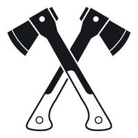 Crossed axes icon, simple style vector