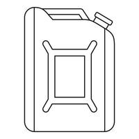 Flask for gasoline icon, outline style vector