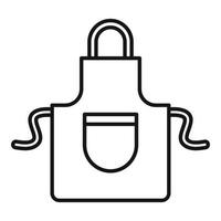 Dry cleaning apron icon, outline style vector