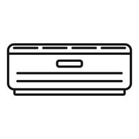 Room air conditioner icon, outline style vector